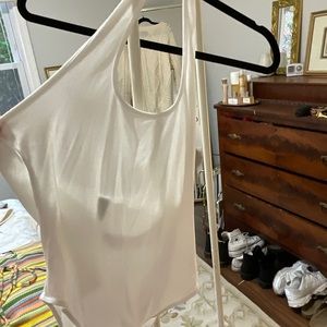 Halter White Bodysuit-L